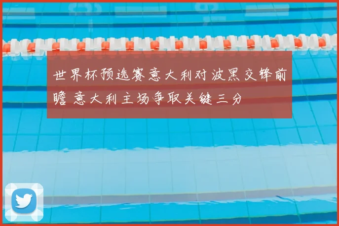 世界杯预选赛意大利对波黑交锋前瞻 意大利主场争取关键三分